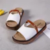 Chaussures de loisirs d'été pantoufles pour femmes plates avec boucle de ceinture en cuir mode sandales antidérapantes femme Va892