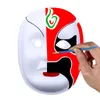 DIY Çevre Koruma Beyaz Masquerade Maske Cadılar Bayramı Partisi Maskeleri Boş El Çizim Facemask T9i001358