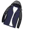 メンズジャケットメンズアウトドアジャケット2022コントラストカラー防水暖かさの保持摩耗耐張りの登山