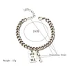 Link chain de alta qualidade aço inoxidável men039s pulseira ajustável cubano link braclet moda hip hop na mão jóias gif5146403