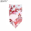 Zevity Women Vintage Totem Floral Print Sexig Stroplös Chic Camis Tank Damer Sommar Backless Bowknot Wraps Slip Tops LS9344 210616