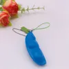SqueezeaBean Red Green Blue Yellow Pea pers Toys Squeezy soy bean Simple Key Ring Keychain Squeeze Soybean Finger Puzz4116817