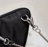Women's High Quality coin case Fashion mini chain shoulder bag crossbody bags Purse nylon crystal Letters Lady Messenger Wall246E