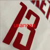 All embroidery 13# Harden 2020 white basketball jersey Customize men's women youth add any number name XS-5XL 6XL Vest
