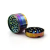 Diameter 63mm colorful zinc alloy smoke grinder, cigarette lighter, tobacco cutter