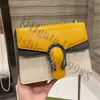 Yellow Contrast Color Message One Shoulder Chains Bags Young Women Lady Fashion Brand Handbags Luxury Designers Envelope Cross Body Hand Bag Summer Spring OL