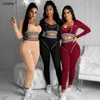 Sports Tracksuit Women Two Piece Set Winter 2 Piece Sets Womens Outfits Jogging Femme Sexy Sweatsuits Couple Clothes S093349W 210712