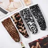 Party Favor Fashion Leopard Cross Hairband Face Wash Face Mask Wide Border Pannband för kvinnor Girls DE061