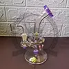 Glas-Shisha-Wasserbong-Rohre 14 mm 18 mm Joint Ash Catcher Color Bongs