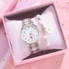 Orologi da polso Orologi da donna Semplice orologio vintage piccolo cinturino in pelle Sport casual da polso orologio a cuore abito da donna