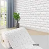 Papéis de parede 3D Adesivos de parede Rolo Papel de parede autoadesivo Imitação de tijolo Plano Decoração de casa para paredes Papel De Pared