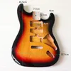 Outlet di fabbrica-tabacco Sunburst Poplar Guitar Guitar Body, Elevato costo