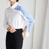Camicette da donna casual slim Camicie a maniche lunghe Colletto rovesciato Abbigliamento a righe Camicie eleganti 6050 50 210518