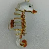 5 шт. 5.5см Красочные эмали Симпатичные Seahorse Charms Diy Ювелирные изделия Изготовление Подвесок Серьги Серьги Ожерелье Ключ Цепь Cloisonne Медь Аксессуары Ювелирные Изделия