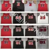 Maglia da basket da uomo cucita 2 Lonzo Ball 11 Demar DeRozan 23 Dennis 91 Rodman Scottie 33 Pippen Maglia rossa bianca nera a righe blu Alta qualità