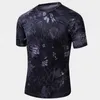 T-shirt Tactical Gear Quick Dry Camouflage Tee Shirts Men Clothing Military Army Style Combat Camo Short Sleeved Tshirts Male 210518