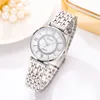 CWP 2023 Säljer Gold Quartz Watch Fashion Temperament Simple Watches Classic Alloy Steel Band Ladies Wristwatches