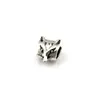 150Pcs Antique Silver Alloy Double-Sided Fox Head Design Big Hole Spacer Beads For Jewelry Making Bracelet Necklace DIY Accessories D-85