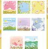 Note pads, Tranquil Spring Breeze Series, Tearable Message Memo Material Paper 100 Sheets Into 8 Types