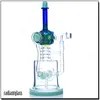 Najnowszy telefon Forme Hookahs Recycler Glass Bong z 14 mm kwarcowym Banger Glass Glass Akcesoria olejne Bongi do dymu grube szklane bong