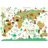 Wall Stickers 2PCS Cartoon Animals DIY Wallpaper With Solar System Planet