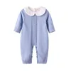 Knitted Baby Romper Autumn born Knitting Clothes Woolen Long-sleeve Infant Jumpsuit Overalls Boys Girls 211101