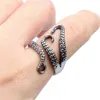 5 Style Fashion Open Ring Vintage Punk Unisex Antique Snake Ring Jewelry Punk Rings for Women Men Alloy Party Jewelry Gifts G1125