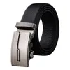 Ceintures Ceinture de luxe pour hommes à cliquet en cuir de couleur unie avec boucle automatique réglable plus facilement