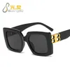 Sunglasses Rectangle Logo Women Men 2021 Brand Designer Black Leopard Tea White Fashion Sun Glasses Retro Feminino