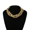 Exaggerated Goth Chunky Thick Chain Necklace Steampunk Men Choker Colar Gold Color Punk Grunge Jewelry for Women Bijoux