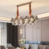 Light luxury living chandelier post-modern crystal lamps simple dining room lamp creative net red bedroom lights