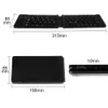 Clavier sans fil pliable rechargeable de clavier se pliant portatif mince de Bluetooth pour le téléphone de tablette