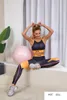 Kadın Backless Yoga Set Spor Spor Takım Elbise Kadın Fermuar Yelek Yüksek Esneklik Tayt Egzersiz Fitness