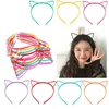 2021 Novo Estilo Crianças Cat Ear Hairband Bebê Baby Band Headwear Moda Crianças Boutique Acessórios De Cabelo Boutique