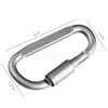 Outdoor-Gadgets Schnalle Schlüsselanhänger Kette Schraube Hang Quick Draw Karabiner Climb Camp Survival Hike Karabinerhaken Verschluss Aluminium