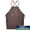 Aprons Canvas Cooking Kitchen Apron For Woman Men Chef Waiter Cafe Shop BBQ Hairdresser Leather Custom Gift Bibs Wholesale1 Factory price expert design Quality