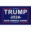 Trump 2024 bandera Estados Unidos Elección general Banner 2 ojales de cobre tomar america banderas de espalda poliéster al aire libre decoración interior 90 * 150 cm / 59 * 35 pulgadas JY0505