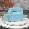 30 stks Cartoon Dinosaur Candy Box Papier Triceratops Gunsten Boxen Voor Kinderen Verjaardagsfeest Decoraties Jongens Baby Shower Gift Bag 210402