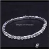 Bracelets Drop Delivery 2021 24 Pièces / Lot Bijoux De Mariée Élastique Cristal Strass Stretch Sier Femmes Bracelet Bracelet En Gros De Mariage Ac