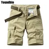 Pantaloncini stile safari da uomo di tendenza estiva Pantaloncini da trekking durevoli in cotone casual alla moda larghi taglia 6XL 210629