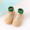 First Walkers Baby Yellow Knit Shoes Boots Born Cozy Self-care Walker Toddlers Socks With Soft Sole Girls Boys Infant Slipper Nonslip