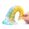 NXY godes jouets anaux nouvelle licorne adulte Simulation pénis liquide Silicone gode doux Masturbation vestibulaire Plug 0225