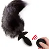 Nxy Sex Anal Toys Beeger Remote Control Wagging Fox Tail Plug New Wireless Swing 1206