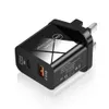 ファーストクイック充電25W 20W 18WデュアルポートPD QC3.0 USB C WALL CHARGER EU US Power Adapter