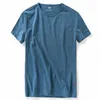 3 Stück Sommer Trendy Herren Casual Mode Bequeme atmungsaktive Bambusfaser ONeck Solid Color T-Shirt Männlich Kurzarm 210518