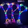 Headbands Jewelry Christmas Sequin Moving Hat Pinch Will Move The Rabbit Ear Luminous Hoop Hair Aessoriest2I52796 Drop Delivery 2021 Ig41Y