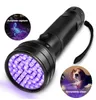 51 UV LED Flashlight Scorpion Detector Hunter Finder Ultra Violet Blacklight Torches Torch Torch Light Lamp 395nm 5w anti-Fake Money