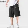 Bolubao mannen lange lading shorts mannelijke zomer elastische heup baggy korte plus size grote losse grote 210518