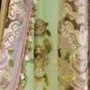 Curtain & Drapes Flannel Embroidery Stitching Curtains For Living Dining Room Bedroom Christmas Backdrop