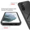 Fullständigt skydd Stötfria fall för Samsung Galaxy S21 Plus 5G Soft TPU + PET Front Film Transparent Acrylic Hard PC Back Cover